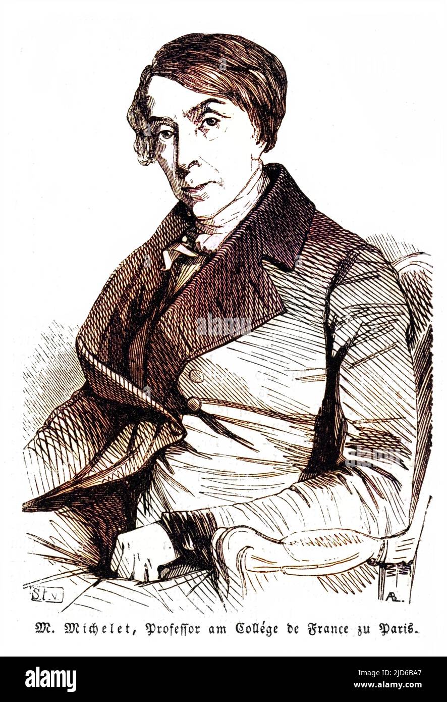 Jules michelet french historian date hires stock photography and