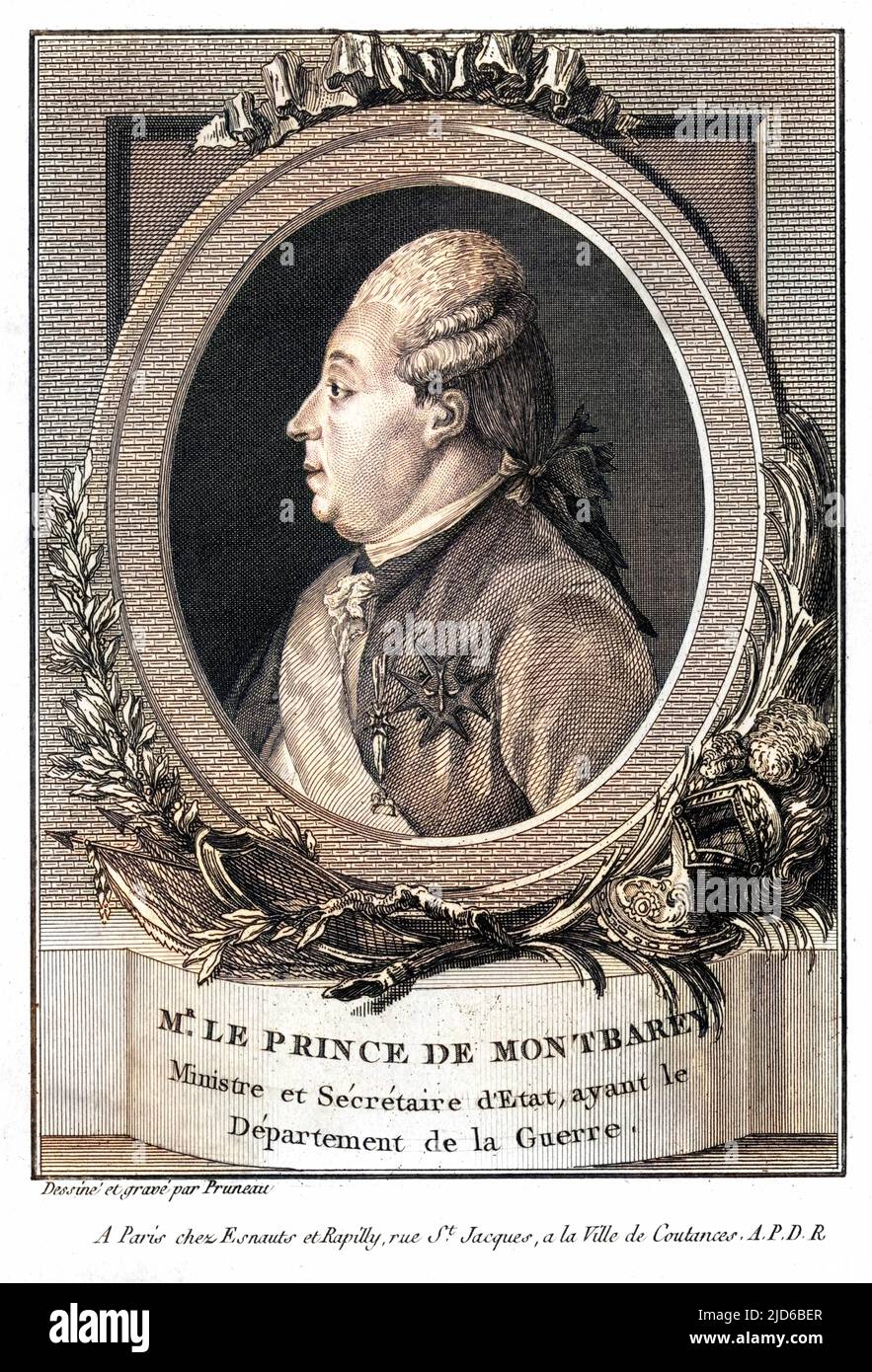 ALEXANDRE comte (ou prince) de MONTBARREY French statesman, ministre ...