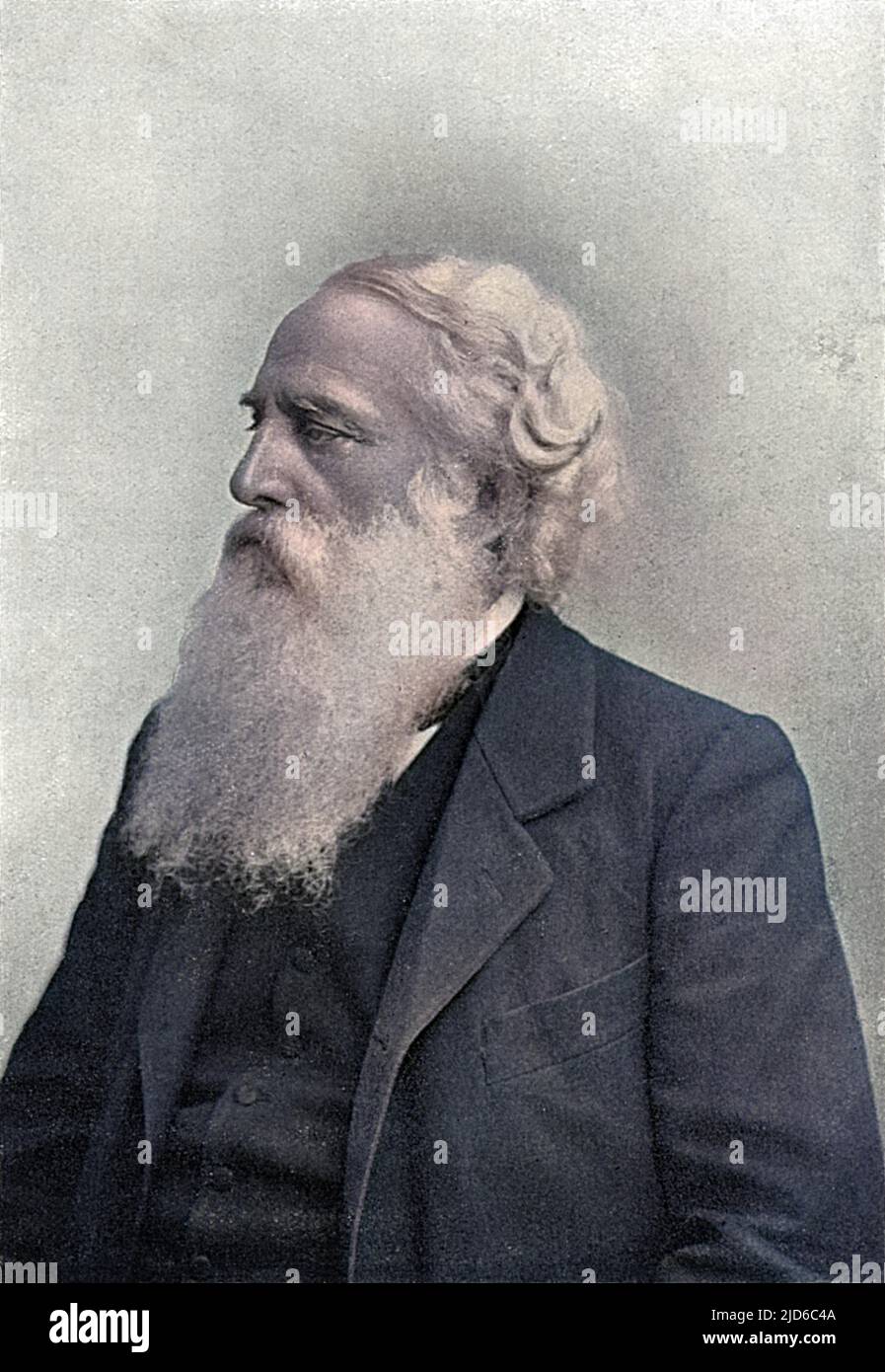HENRY STEEL OLCOTT American industrialist, converted to spiritualism, converted to theosophy by Blavatsky, converted to Buddhism. Colourised version of : 10171150       Date: 1832 - 1907 Stock Photo