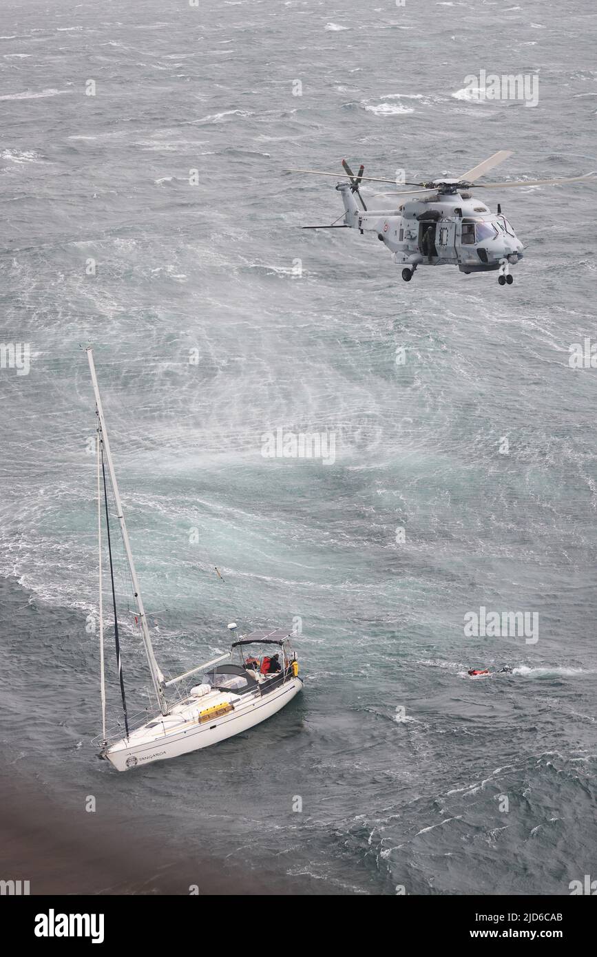 The Bay of Biscay, Spain. 18th June 2022. 18th June 2022 Cunard's