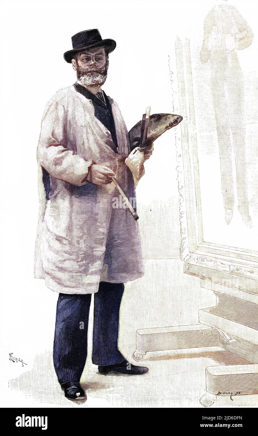 ALFRED PHILIPPE ROLL French artist Colourised version of : 10174485       Date: 1846 - 1919 Stock Photo