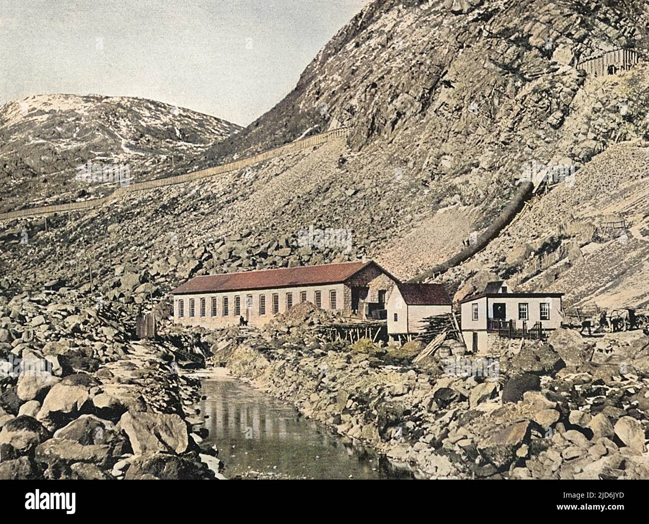 Electric Power House Flume & pipe line Petty Harbor, Newfoundland