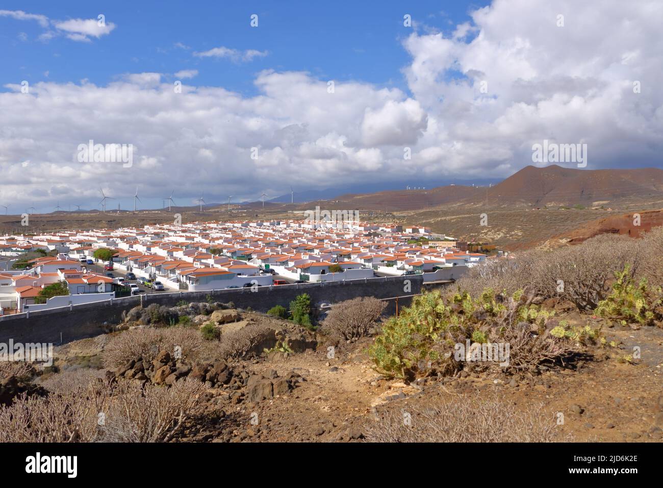 Island coast near Abades village, Tenerife, Canary Island in Spain Stock Photo