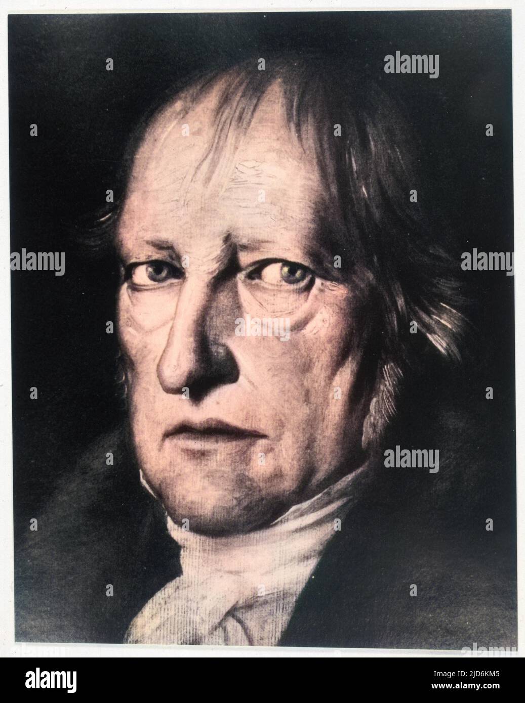 GEORG WILHELM FRIEDRICH HEGEL German philosopher Colourised version of: 10062888       Date: 1770 - 1830 Stock Photo