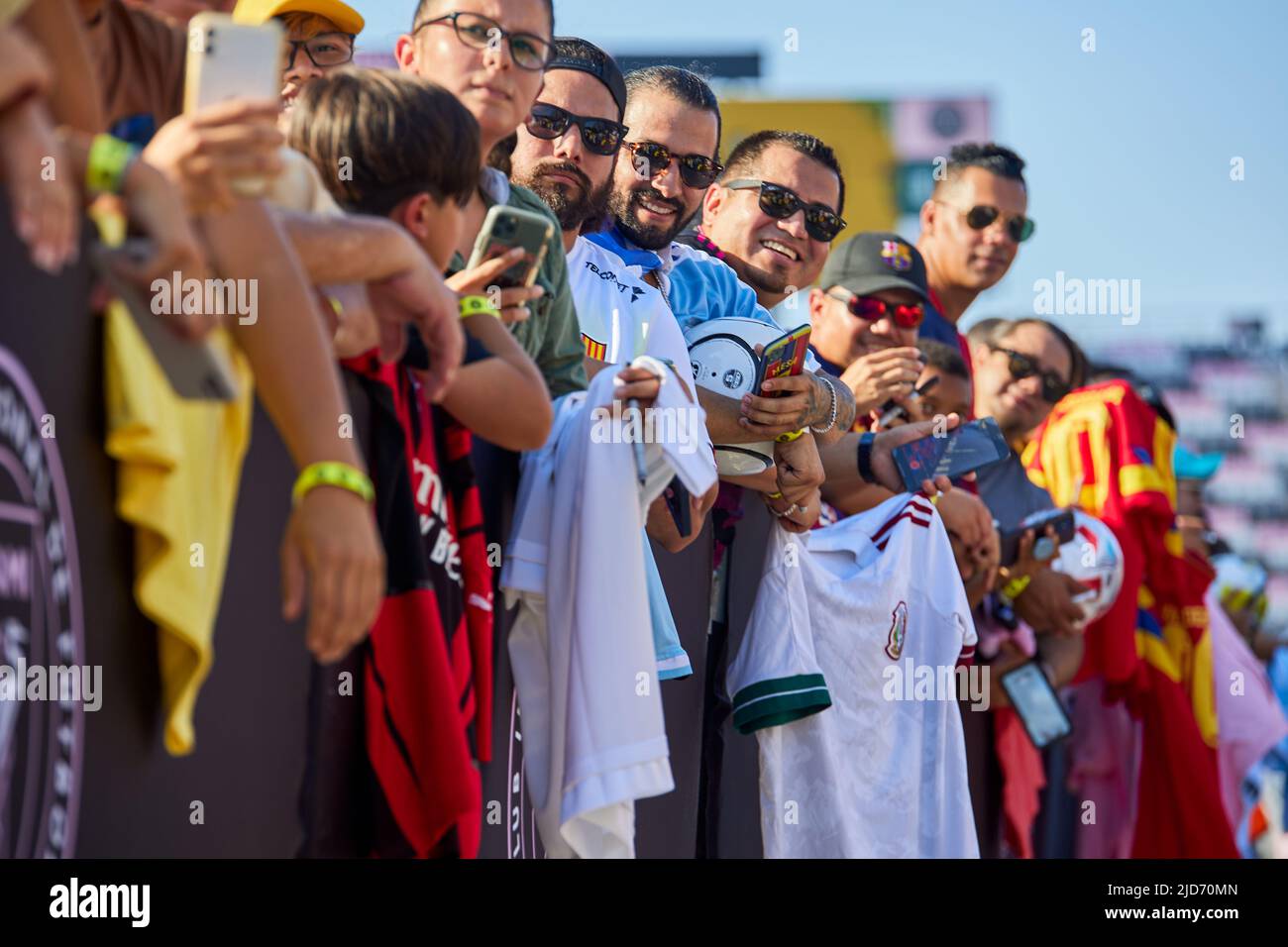 Fort Lauderdale, FL, USA. 18th June 2022. Fans during soccer match The