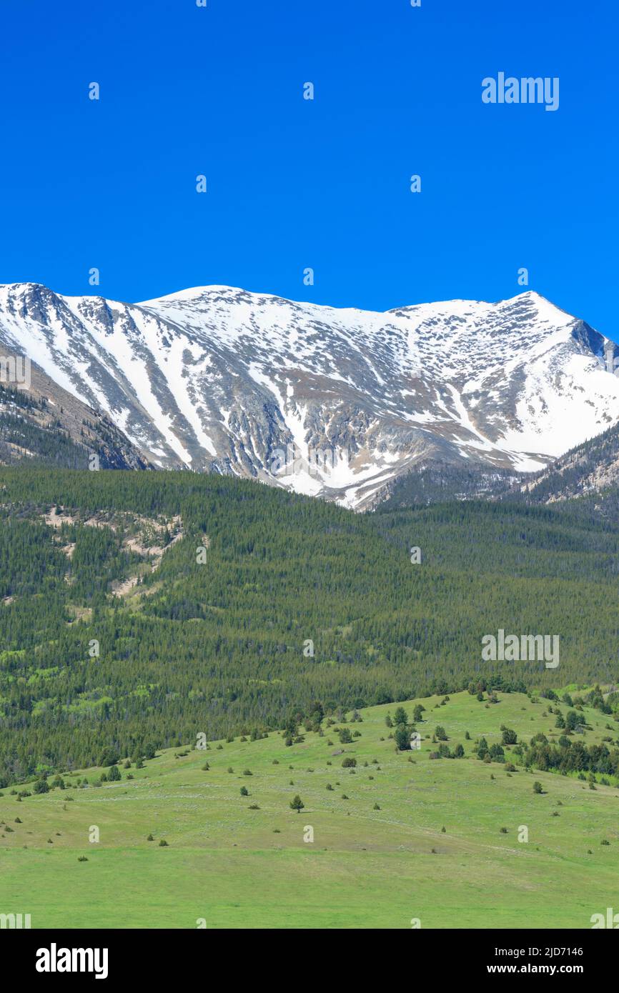 mount haggin in the anaconda range near anaconda, montana Stock Photo