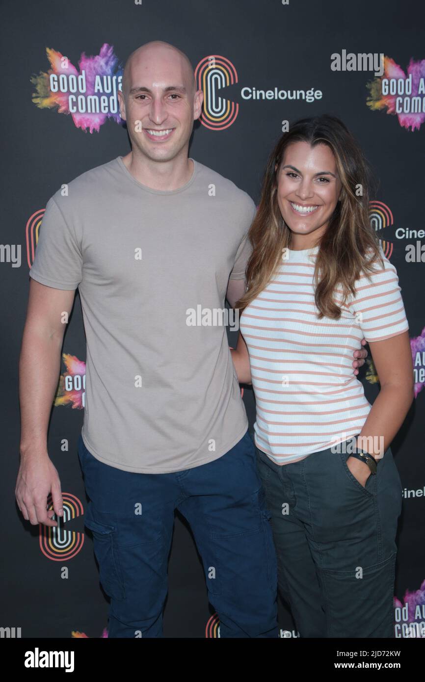 Good Aura Comedy at Cinelounge Hollywood Featuring: Sean Leary, Anna Simeri Where: Los Angeles, California , United States  When: 19 Aug 2021 Credit: Guillermo Proano/WENN Stock Photo