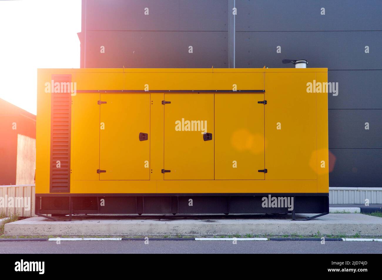Stationary diesel generator for emergency power supply of modern industrial buildings Stock