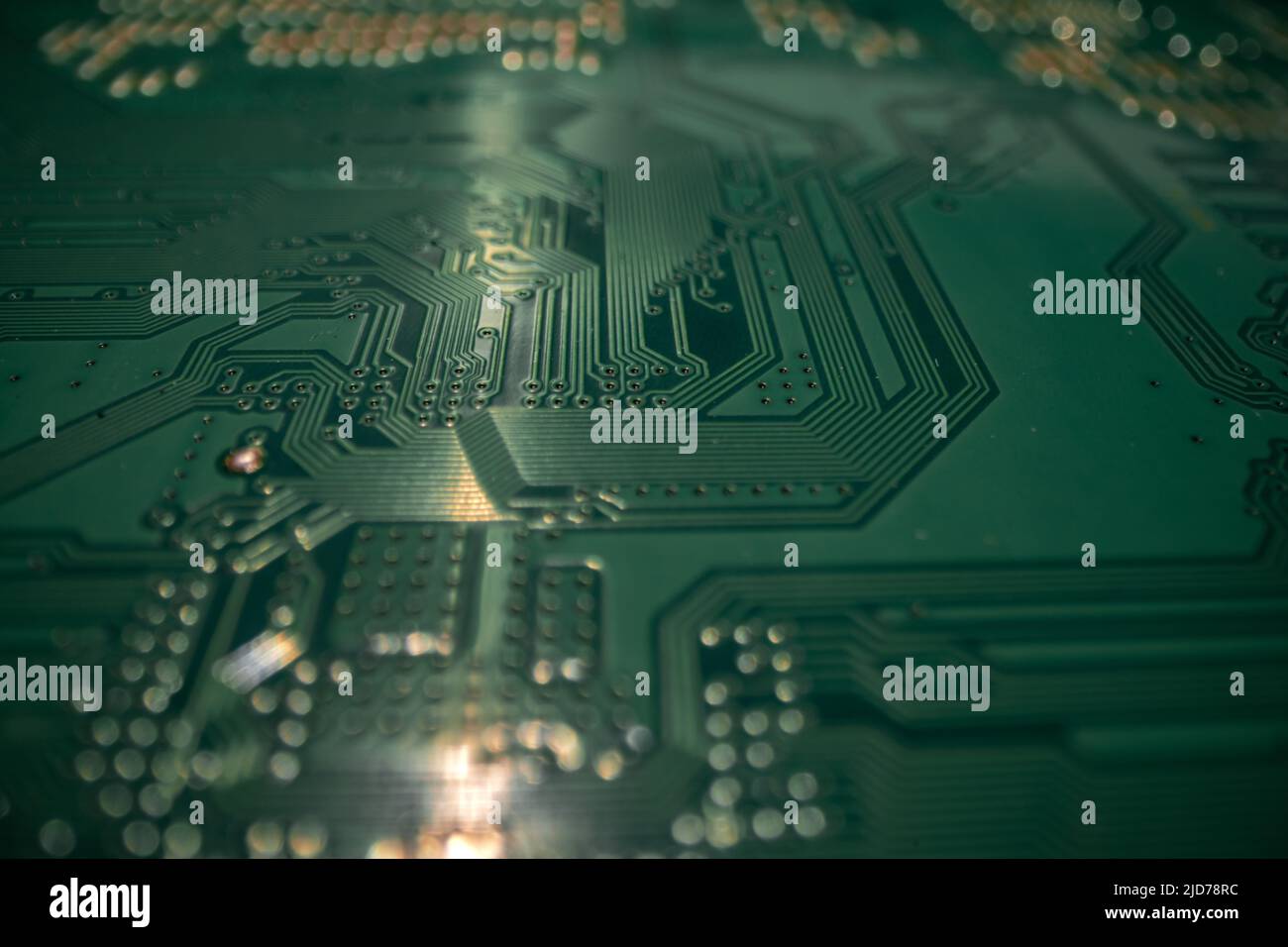 Technology hardware background. High tech electronic circuit board background. Electronic circuit board, technology chips to the motherboard Stock Photo
