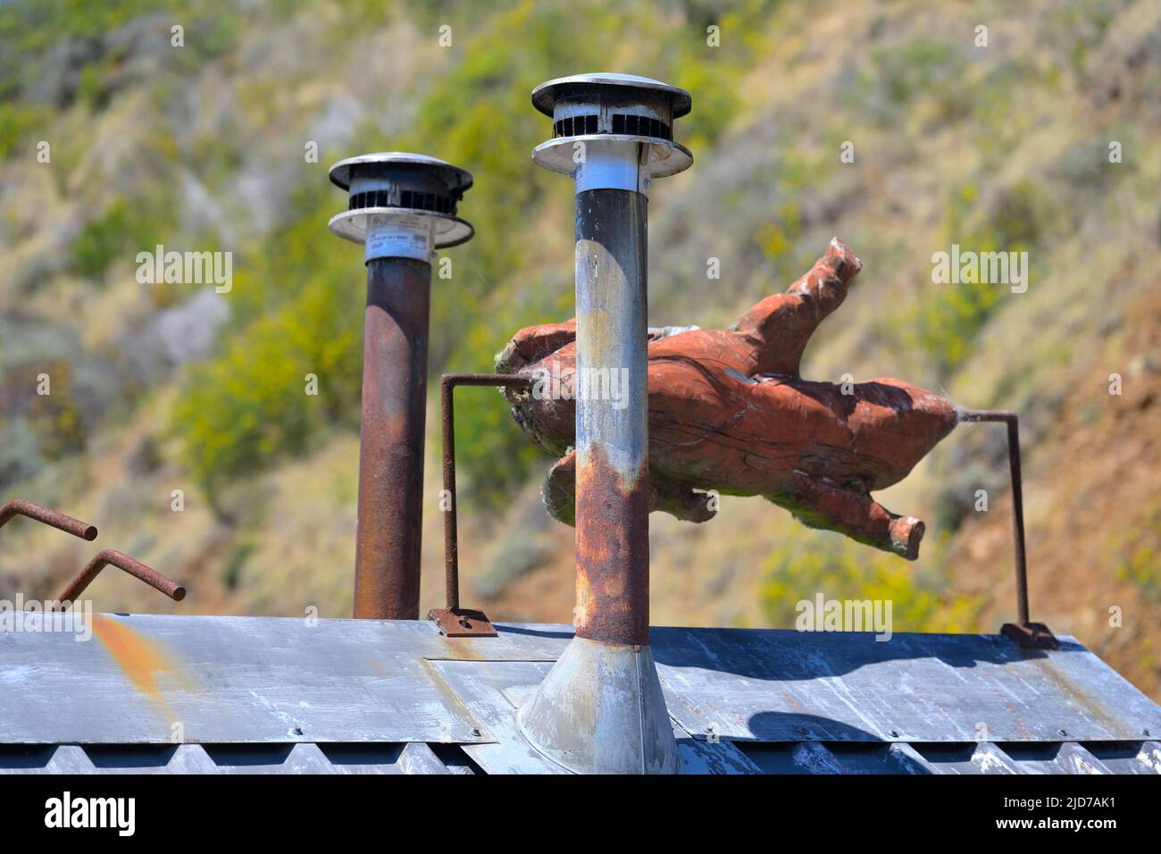 The Marin Oyster Company / Marshall Store at the beautiful Tomales Bay, Marshall CA Stock Photo