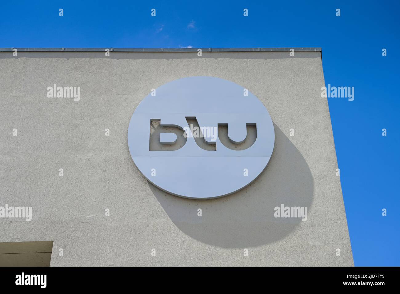 Schwimmbad Blu, Brauhausberg, Brandenburg, Deutschland Stock Photo