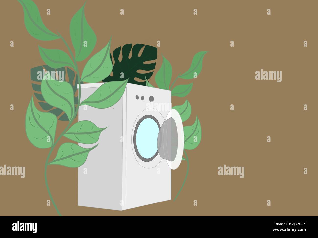 concept energy and water savings for machine washing Stock Photo Alamy