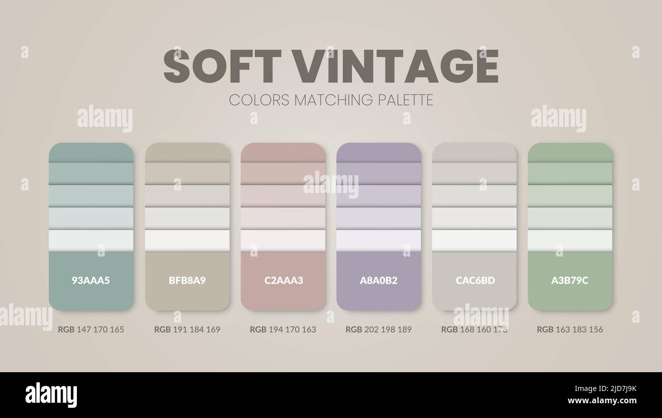 Colour chart vintage hi res stock photography and images Alamy