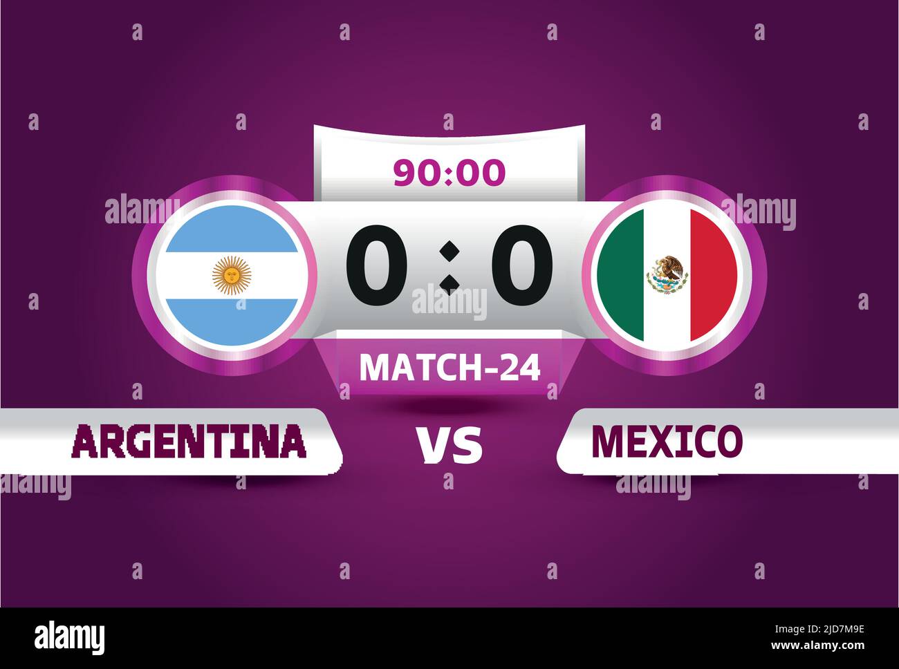 Mexico vs argentina soccer Stock Vector Images Alamy