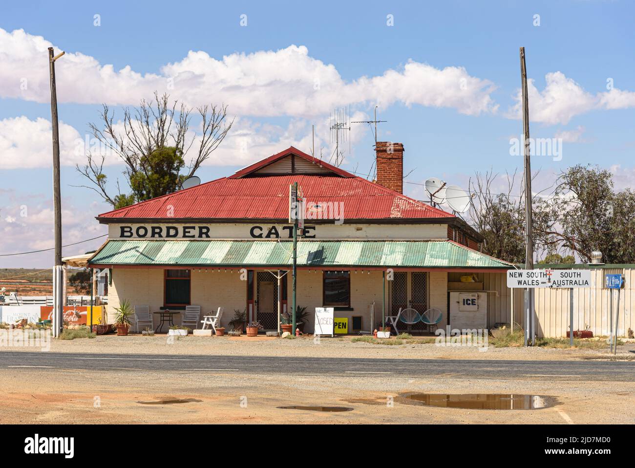 The Border Gate Roadhouse on the Barrier Highway at the New South Wales South Australia border