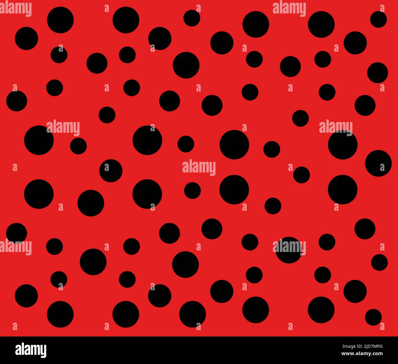 Ladybug pattern. Seamless vector. Stock Vector