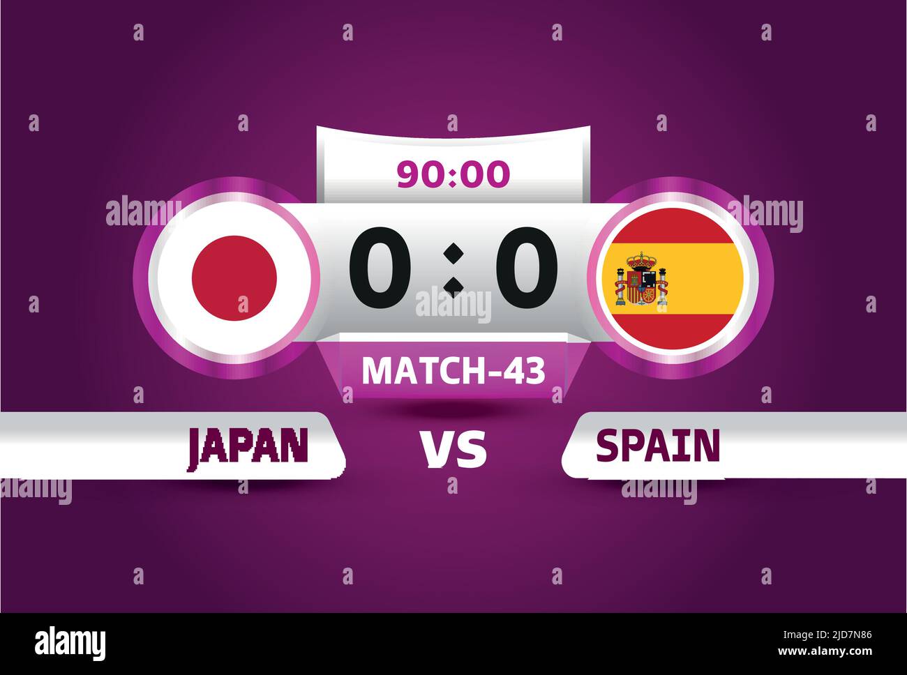 japan vs Spain, world Football 2022, Group E. World Football