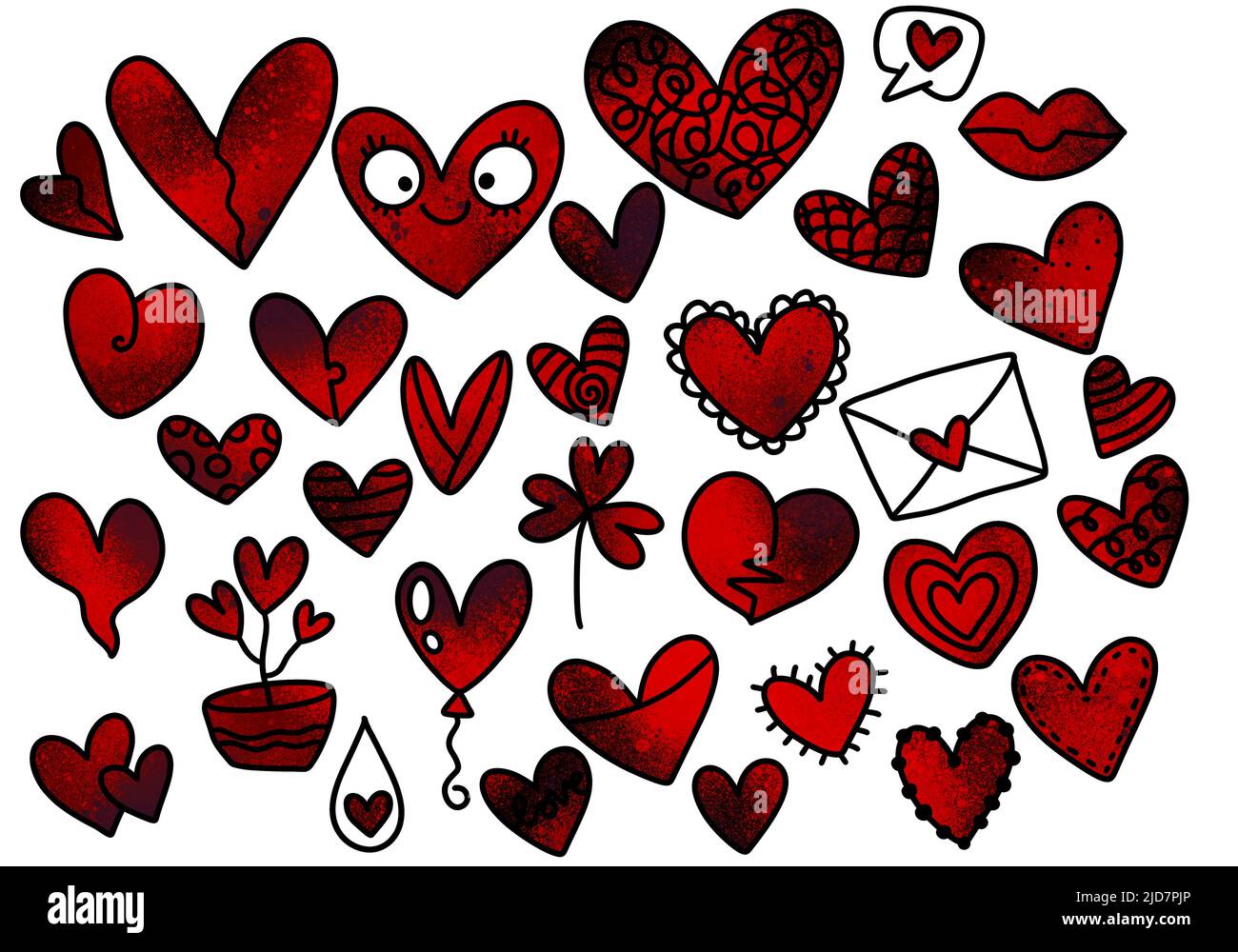 Love Heart label sticker 553 35 Happy valentines Day Stickers Labels Red Heart 