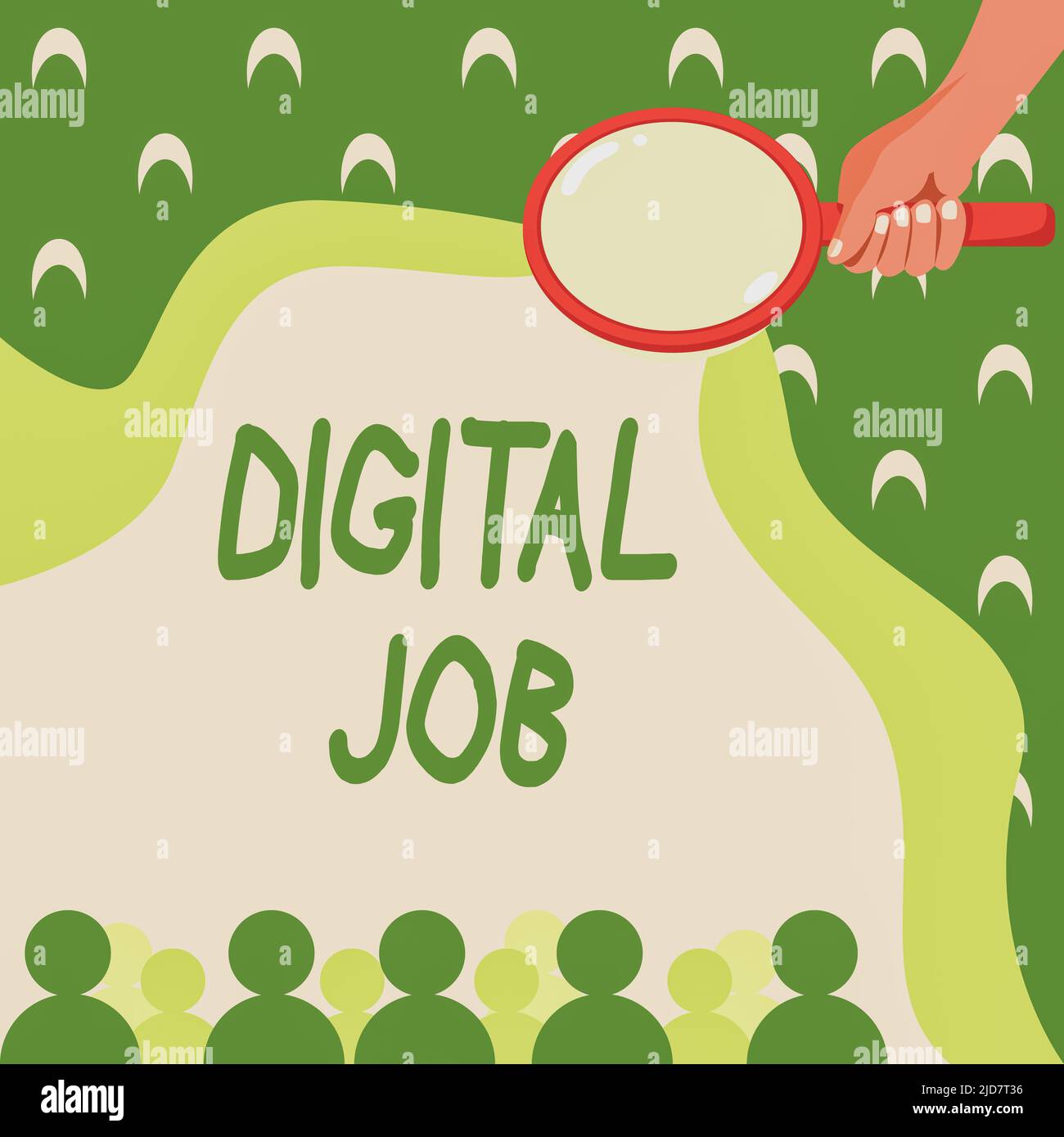 Sign displaying Digital Job. Business approach get paid task done