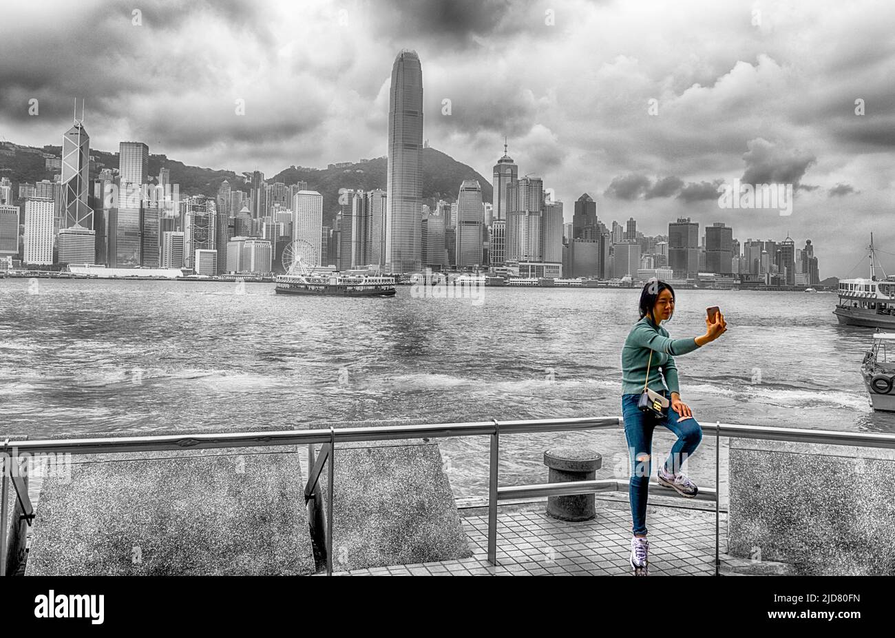 Hong Kong selfie Stock Photo - Alamy