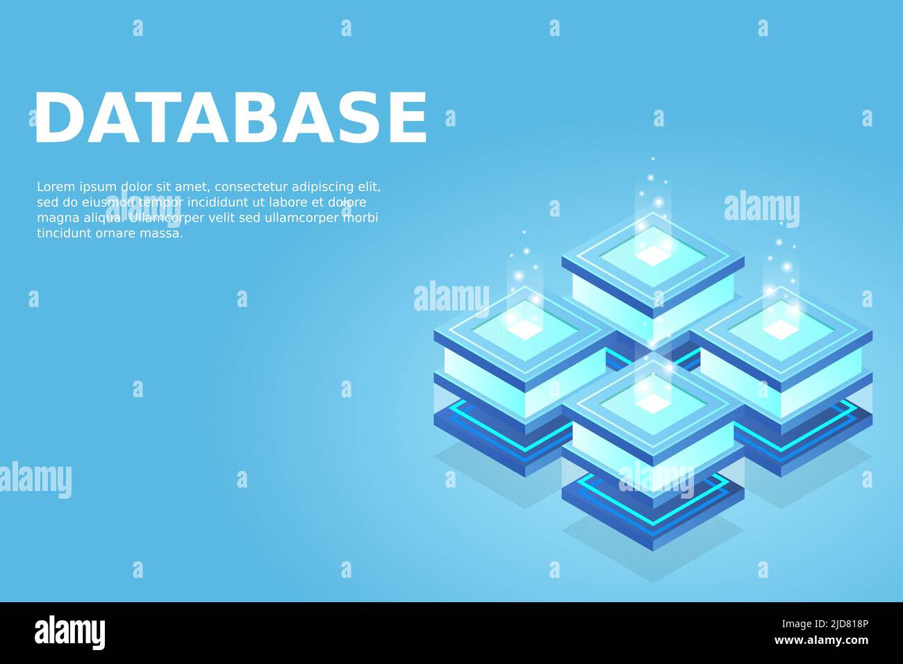 Server room isometric, Cloud storage data, Data center, Big data ...