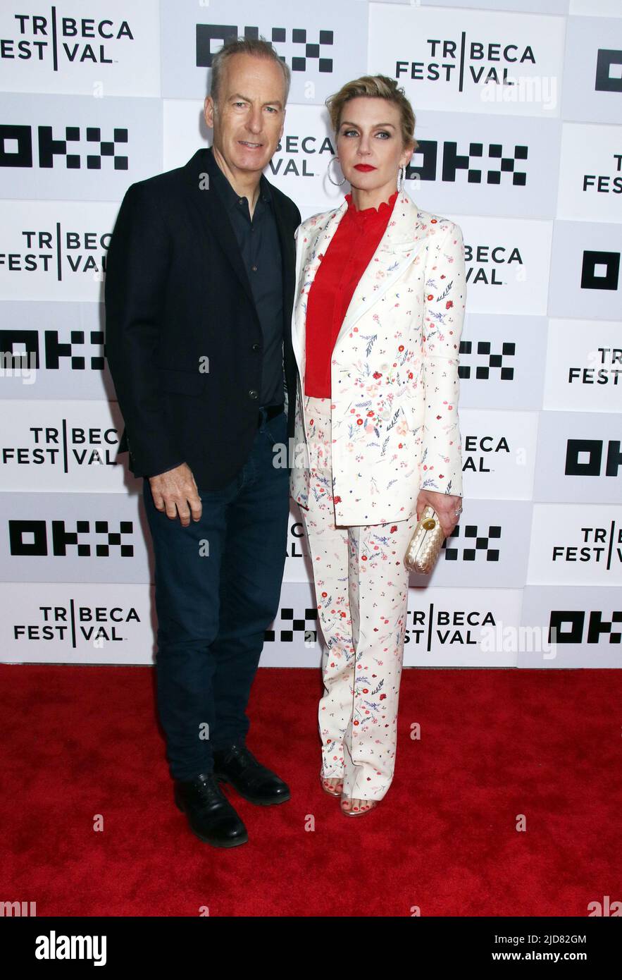 June 18, 2019 Bob Odenkirk, Rhea Seehorn attend Tribeca Film Festival