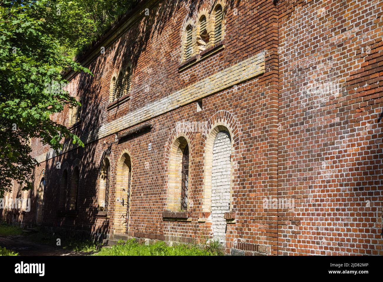 Boyen Fortress. Former Prussian fortress used during WWI and WWII. Gizycko, Poland, 11 June 2022 Stock Photo