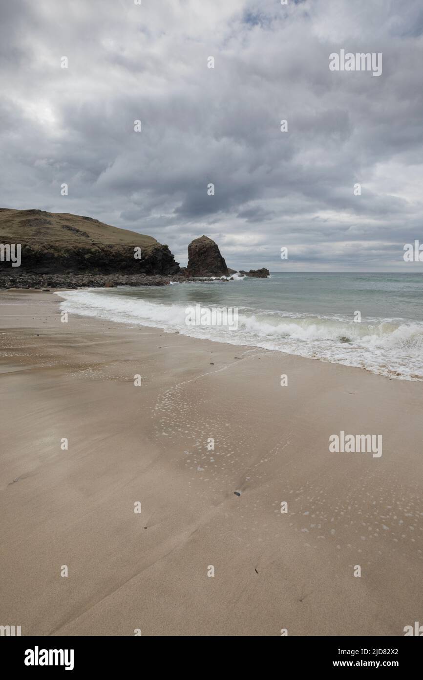 Beach at Dalbeg, Isle of Lewis, Outer Hebrides, Scotland, United Kingdom Stock Photo