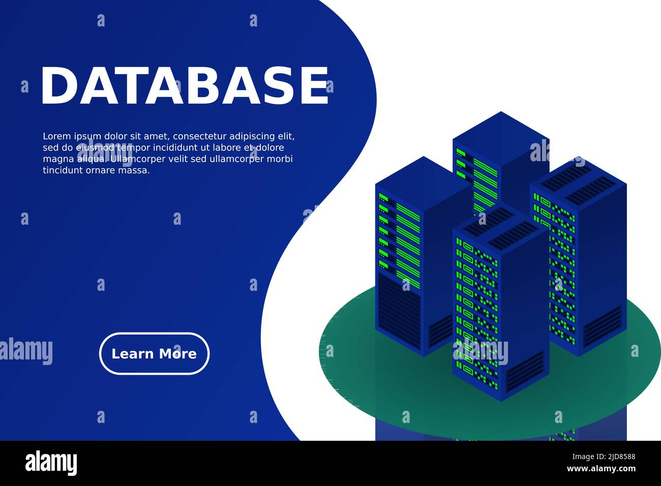 Server room isometric, Cloud storage data, Data center, Big data ...