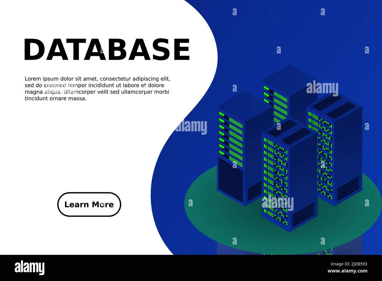 Server room isometric, Cloud storage data, Data center, Big data ...