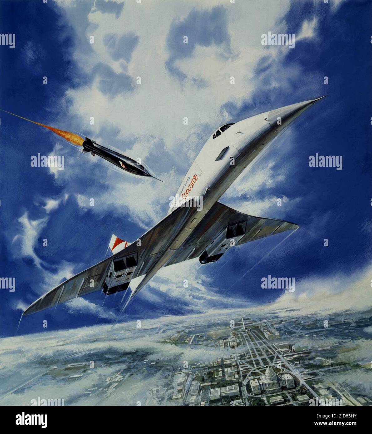 ARTWORK CONCORDE, THE CONCORDE... AIRPORT '79, 1979 Stock Photo Alamy