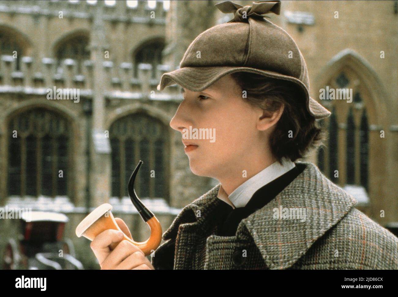 NICHOLAS ROWE, YOUNG SHERLOCK HOLMES, 1985, Stock Photo