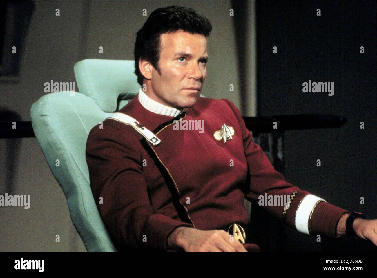 WILLIAM SHATNER (CAPTAIN KIRK), STAR TREK II: THE WRATH OF KHAN, 1982, Stock Photo