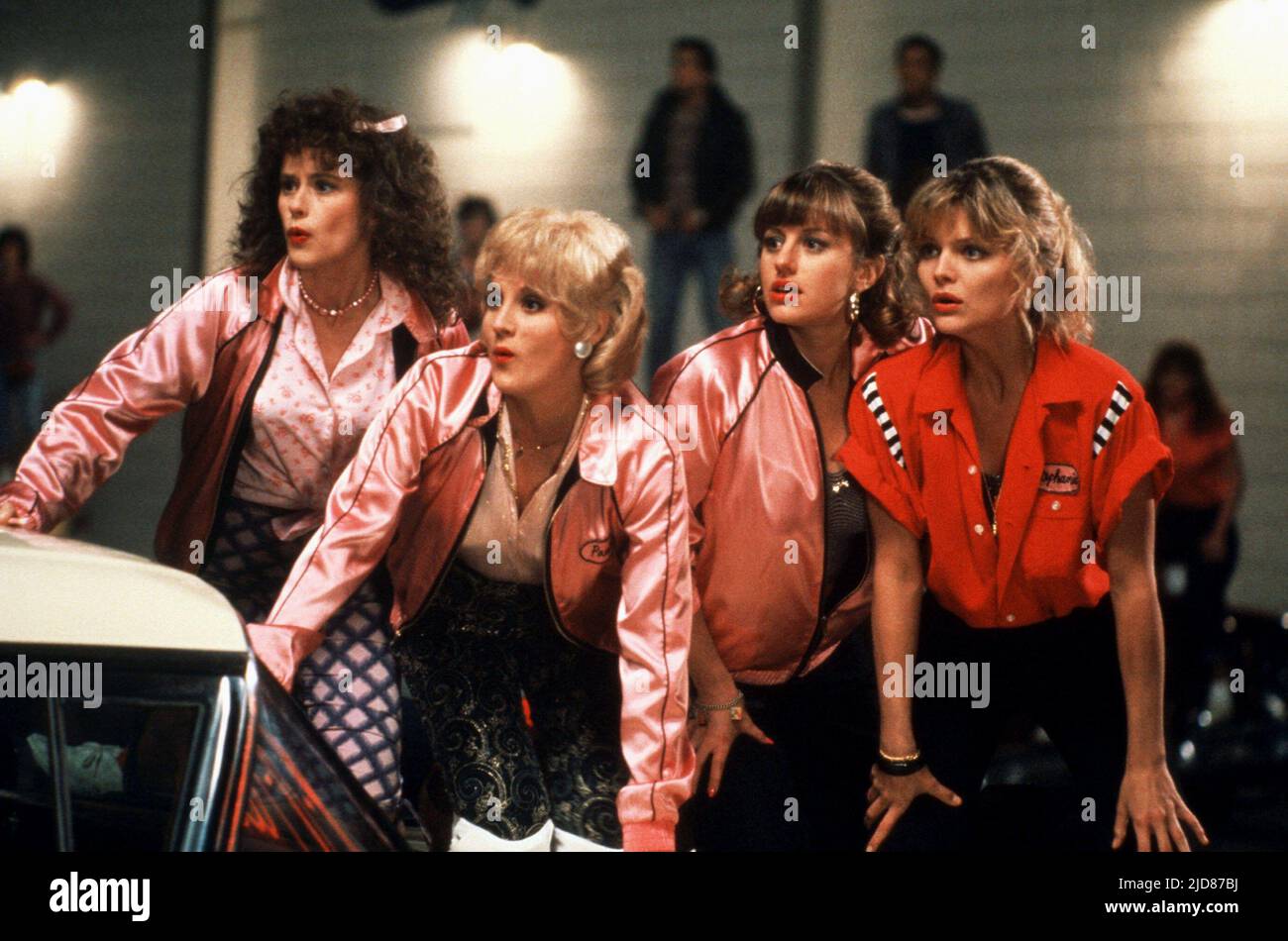 TEEFY,LUFT,PRICE,PFEIFFER, GREASE 2, 1982, Stock Photo