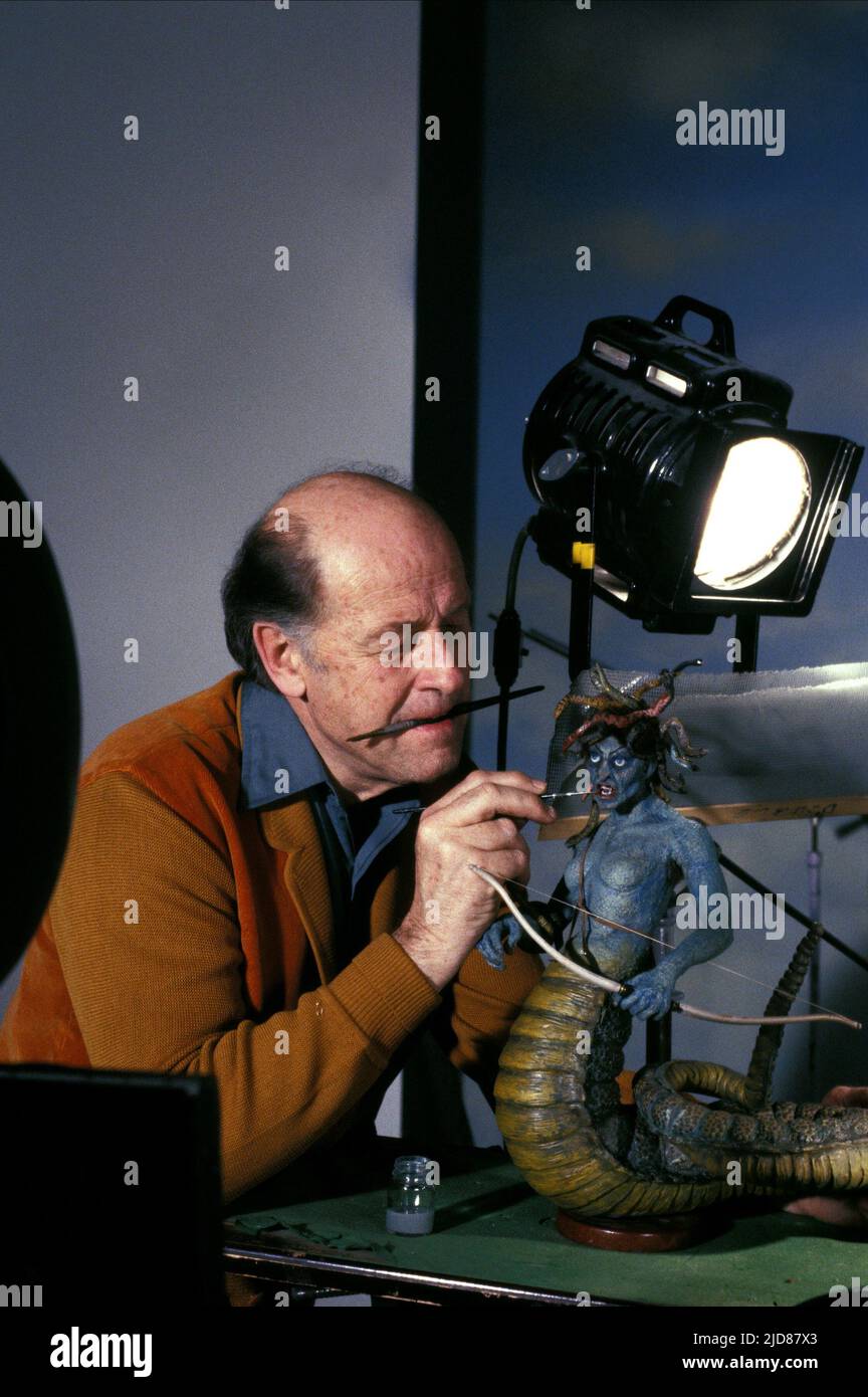 Clash of the titans 1981 on set hi-res stock photography and