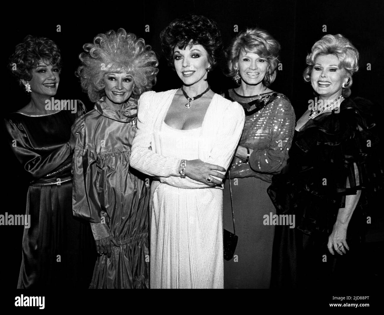 BAXTER,DILLER,COLLINS,DICKINSON,GABOR, THE DEAN MARTIN CELEBRITY ROAST: JOAN COLLINS, 1984, Stock Photo