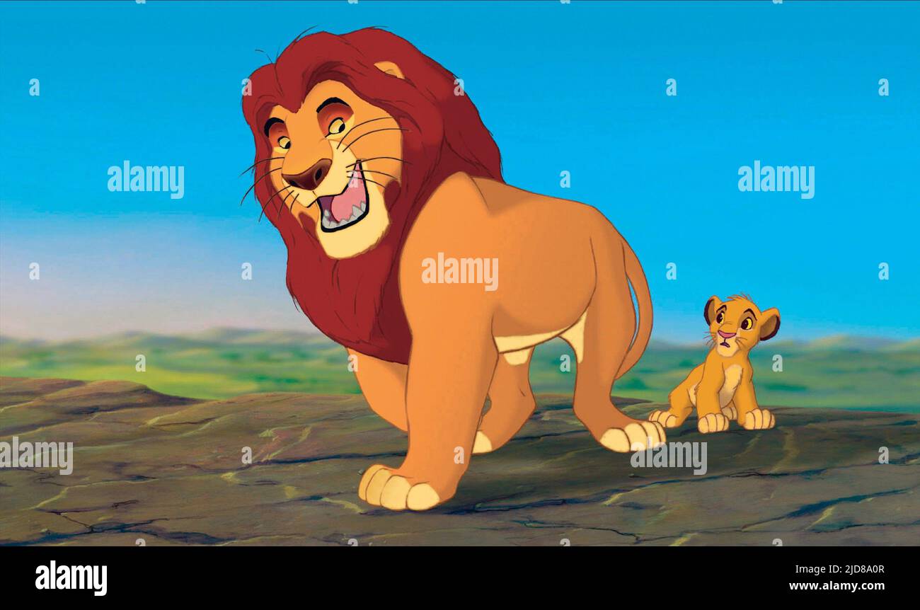 MAFUSA,SIMBA, THE LION KING, 1994 Stock Photo