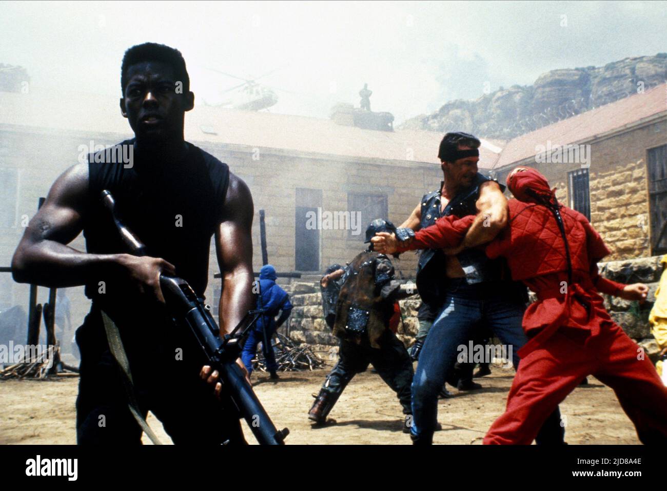 FIGHT SCENE, AMERICAN NINJA 4 THE ANNIHILATION, 1990 Stock Photo Alamy