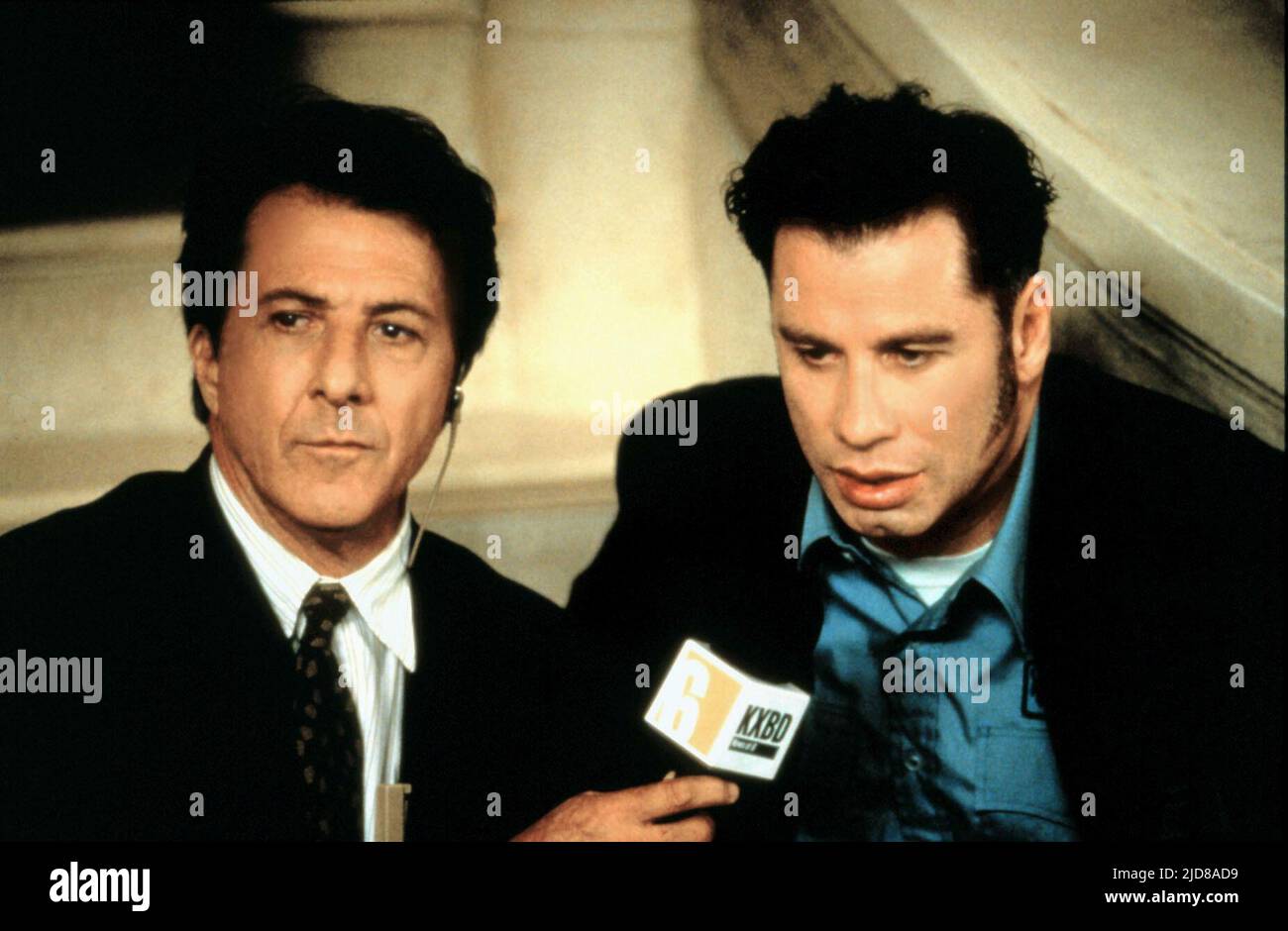 HOFFMAN,TRAVOLTA, MAD CITY, 1997 Stock Photo