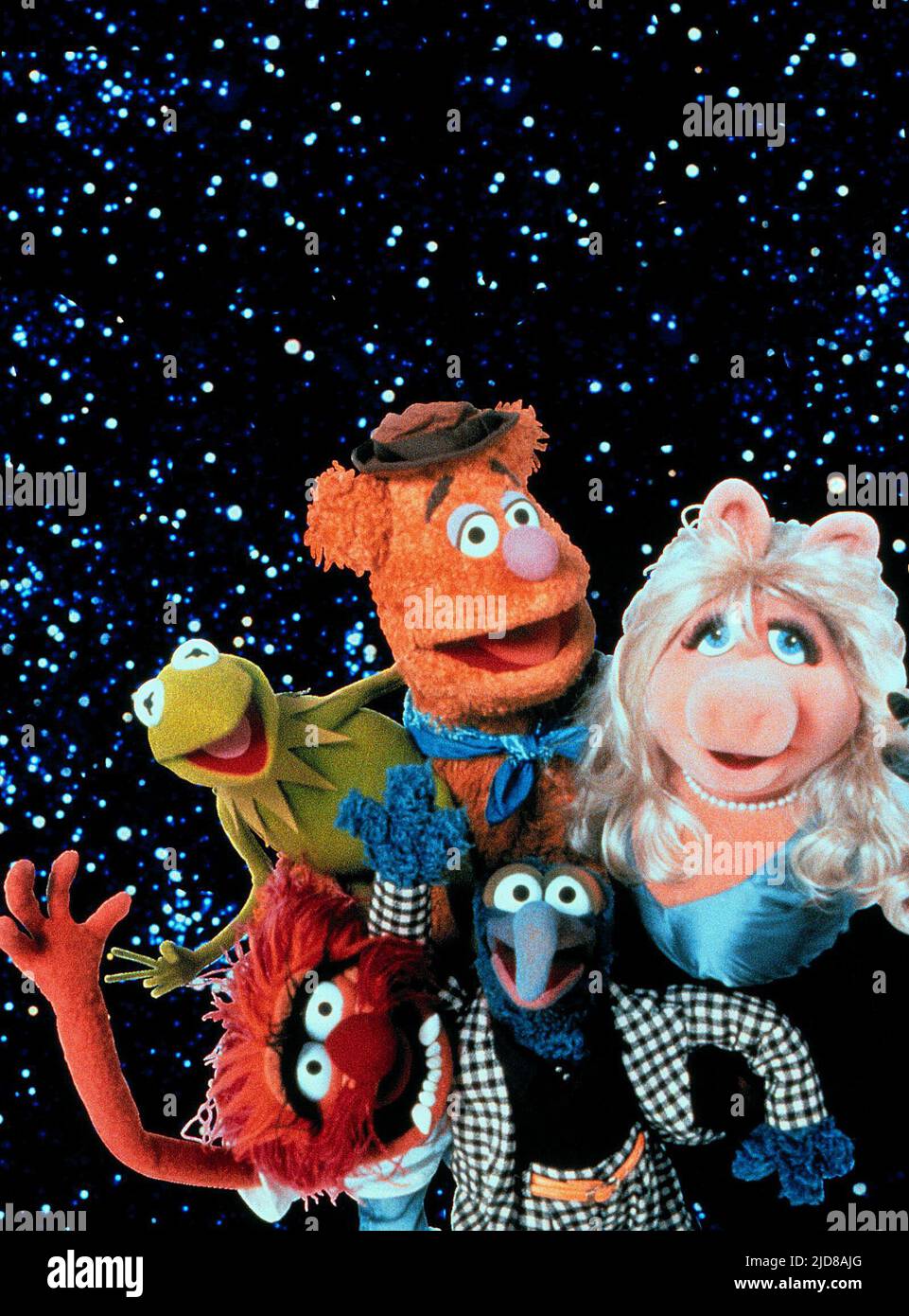 KERMIT,FOZZIE,PIGGY,ANIMAL, MUPPETS FROM SPACE, 1999 Stock Photo