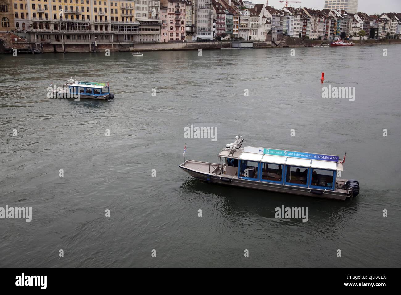 Basel Rhine ferry Stock Photo - Alamy