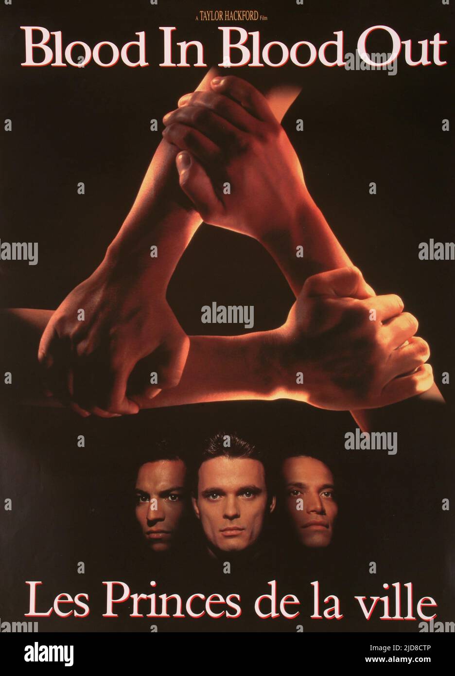 FILM POSTER, BLOOD IN BLOOD OUT, 1993 Stock Photo