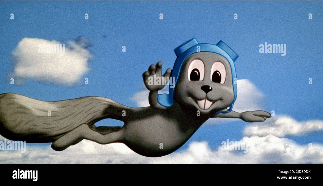 ROCKET J. 'ROCKY' SQUIRREL, THE ADVENTURES OF ROCKY and BULLWINKLE, 2000, Stock Photo