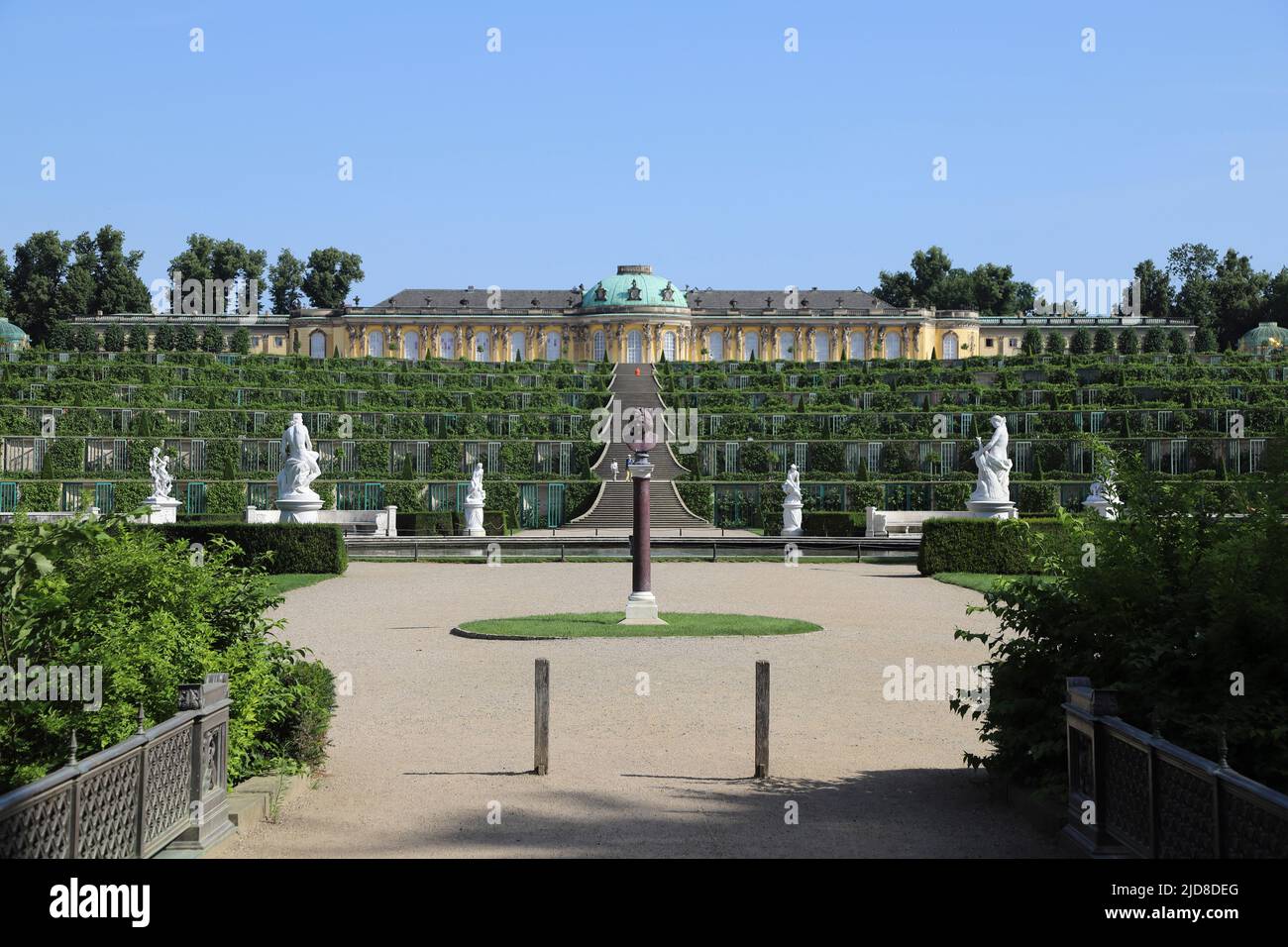 Potsdam Park Sanssouci castle Stock Photo