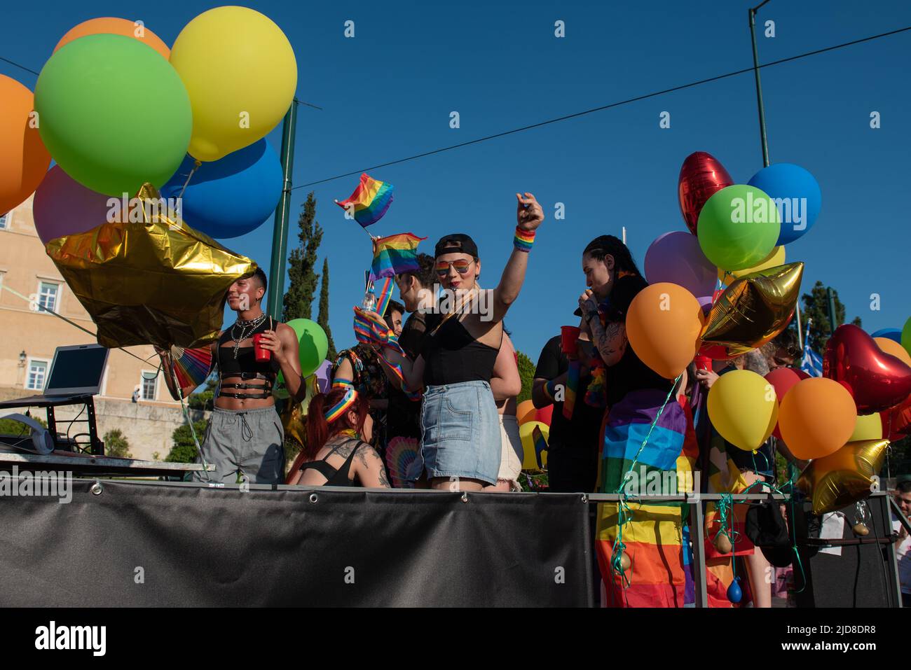 Athens, Greece. 18th June 2022. Thousands marched in Athens Pride