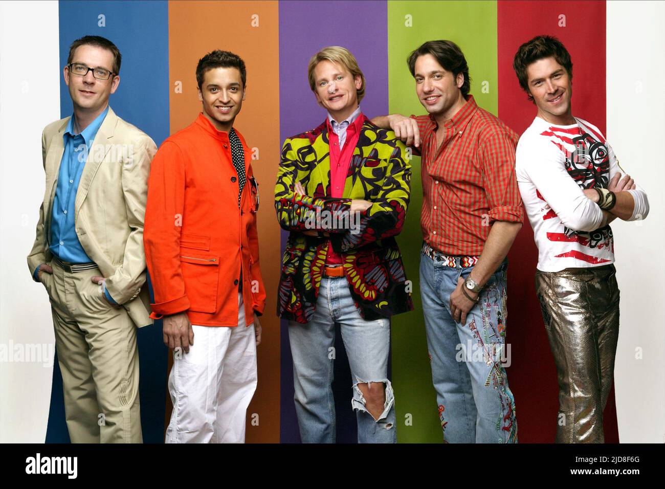 ALLEN,RODRIGUEZ,KRESSLEY,FILICIA,DOUGLAS, QUEER EYE FOR THE STRAIGHT GUY, 2003, ©CHANNEL 4 Stock Photo