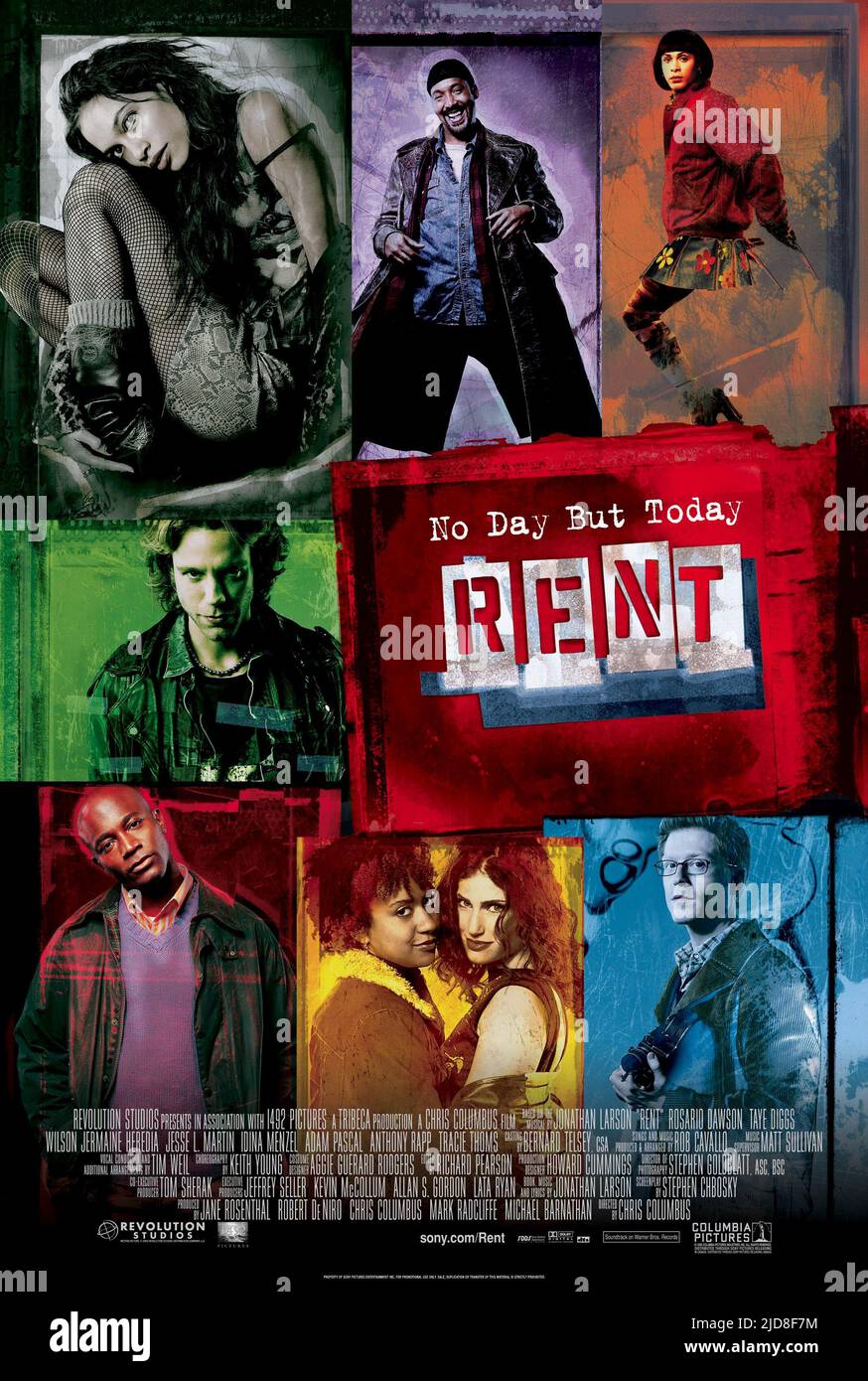 DAWSON,PASCAL,DIGGS,MARTIN,THOMS,MENZEL,HEREDIA,POSTER, RENT, 2005, Stock Photo