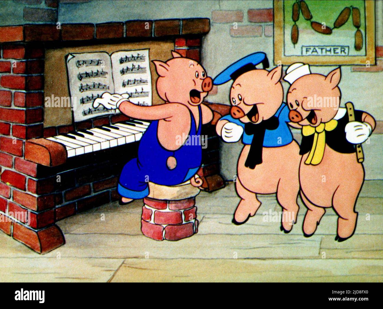 Walt disneys timeless tales three little pigs hi-res stock photography