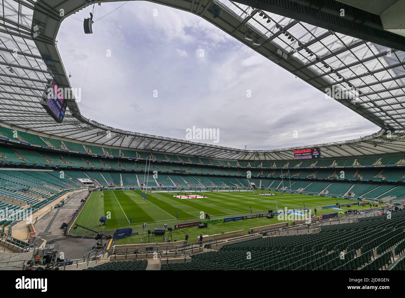 General view of Twickenham Stadium, Home of England Rugby Stock Photo ...