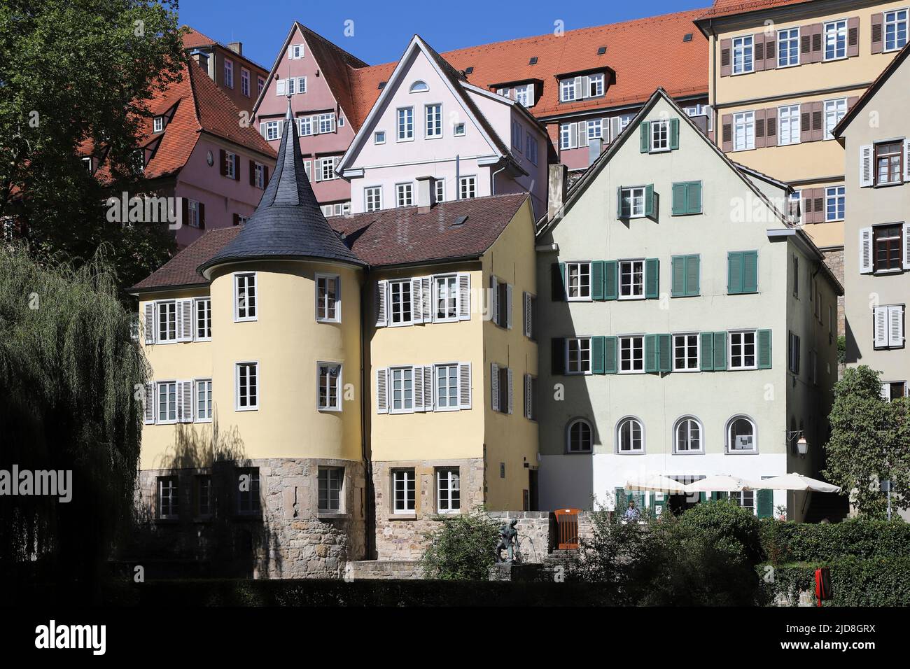 Tübingen Hölderlin tower Stock Photo